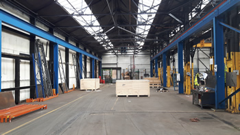 free standing crane steelwork